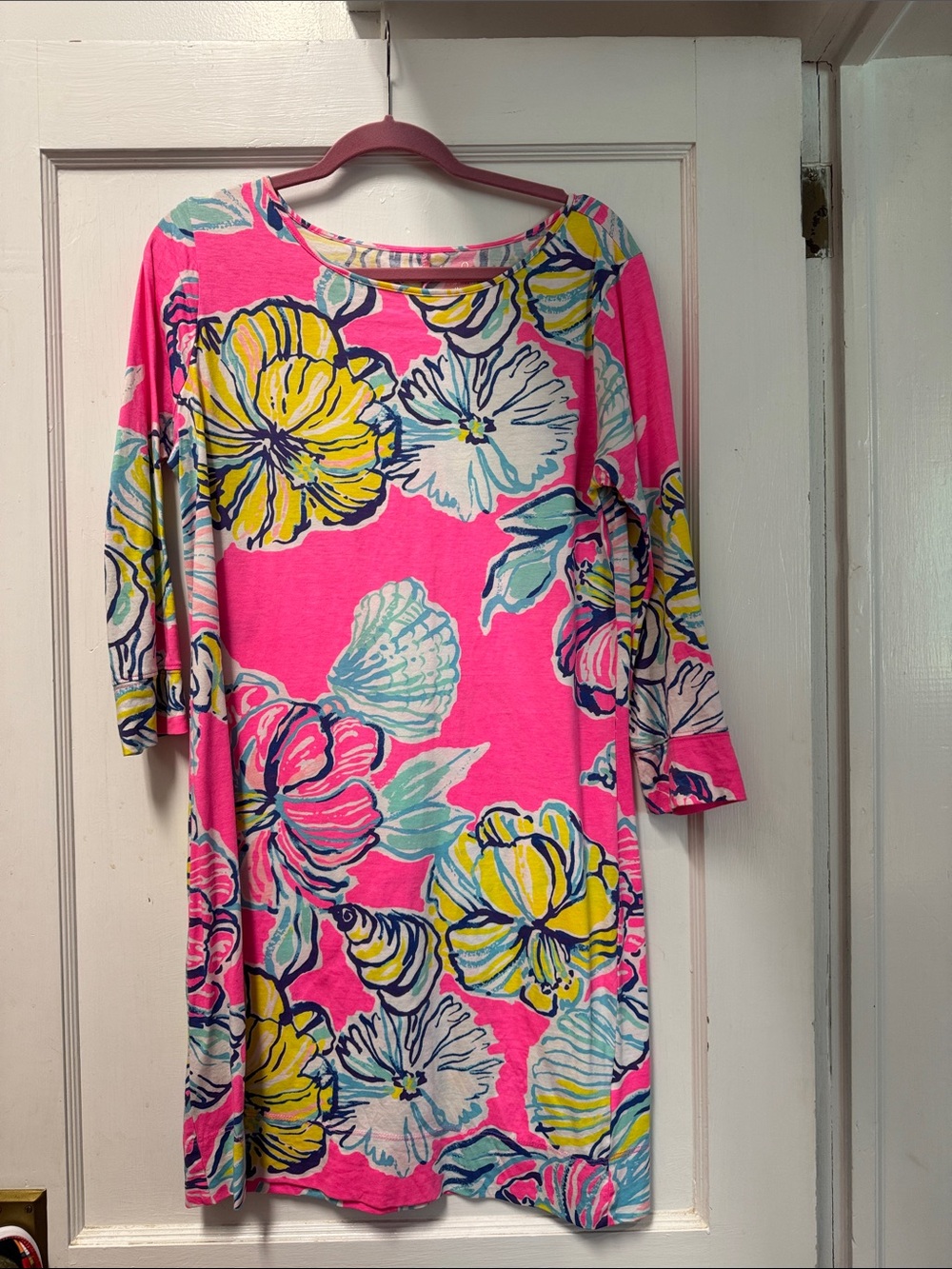 Lilly Pulitzer Pink Multicolor Floral Crewneck Top